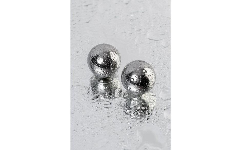 Silver Metal 2 Pc Vaginal Balls 25mm - Adult Toys