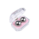 Silver Metal 2 Pc Vaginal Balls 3cm - Adult Toys