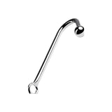 Silver Metal Anal Hook w Ball - Adult Toys