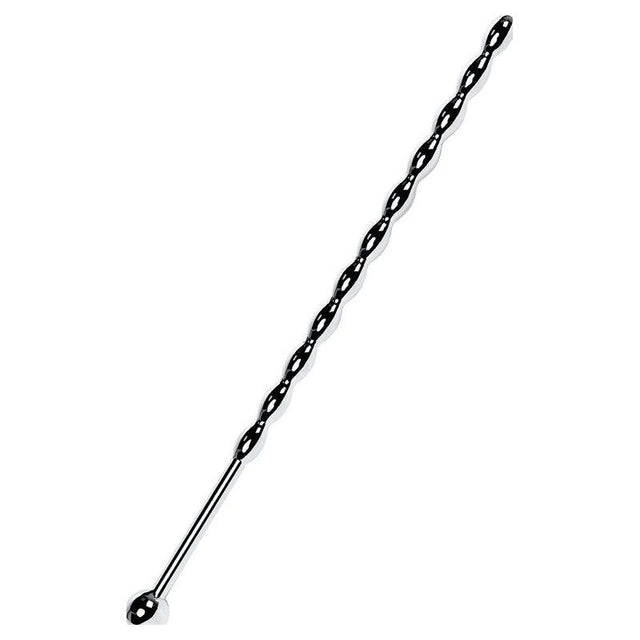 Silver Metal Braided Urethral Sound - Adult Toys
