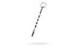 Silver Metal Urethral Plug w Ring - Adult Toys