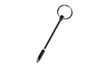 Silver Metal Urethral Plug w Ring - Adult Toys