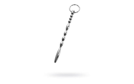 Silver Metal Urethral Plug w Ring - Naughty by Nature Adult Store