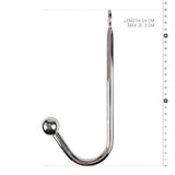 Sinner Metal Anal Bondage Hook with Ball – Temperature Play Tool - Adult Toys
