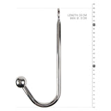 Sinner Metal Anal Bondage Hook with Ball – Temperature Play Tool - Adult Toys
