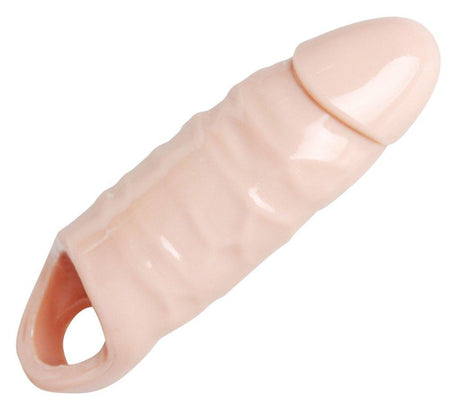 Size Matters Ample XL Penis Enhancer Sheath – Ribbed TPR Sleeve - Adult Toys