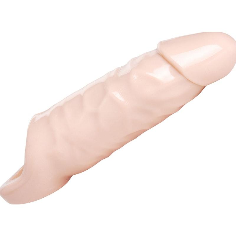 Size Matters Ample XL Penis Enhancer Sheath – Ribbed TPR Sleeve - Adult Toys