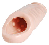 Size Matters Ample XL Penis Enhancer Sheath – Ribbed TPR Sleeve - Adult Toys
