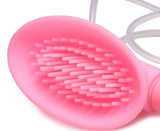 Size Matters Silicone Vibrating Pussy Cup – Pink Suction Pump Toy - Adult Toys