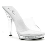 Slip On Sandal Clear 5in - Lingerie