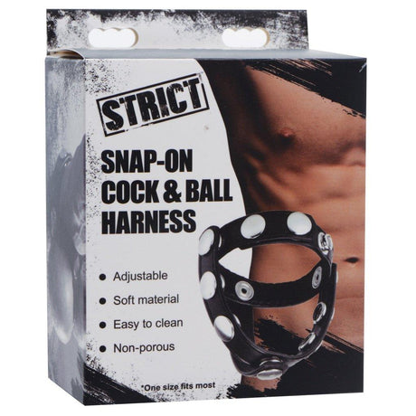 Snap-On Cock And Ball Harness - Naughty by Nature Adult Store