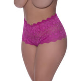 Split Crotch Boy Short Raspberry - Lingerie