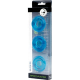 Sport Fucker Chubby Cockring 3 Pk Ice Blue - Adult Toys