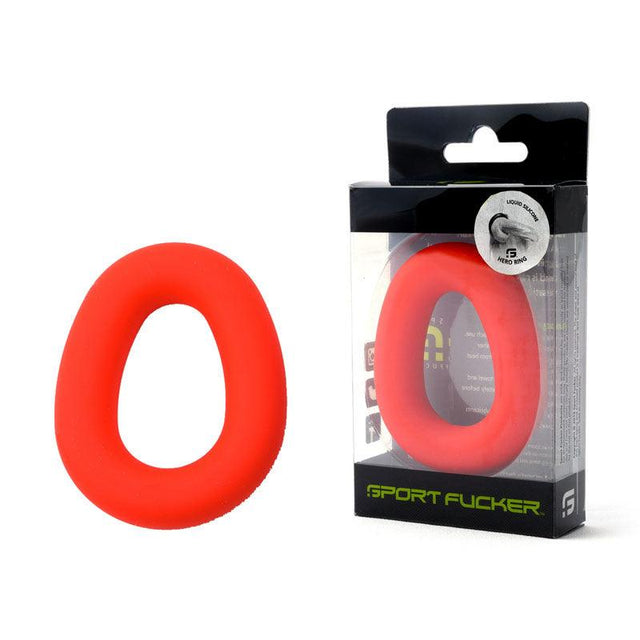 Sport Fucker Hero Ring - Red - Red Cock Ring - COCK RINGS