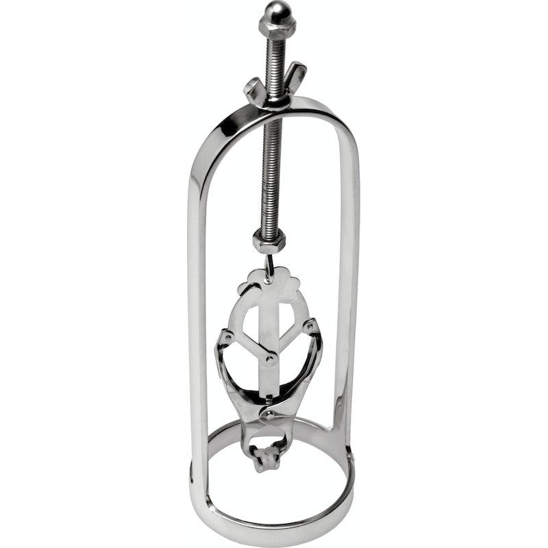 Stainless Steel Clover Clamp Nipple Stretcher - Adult Toys