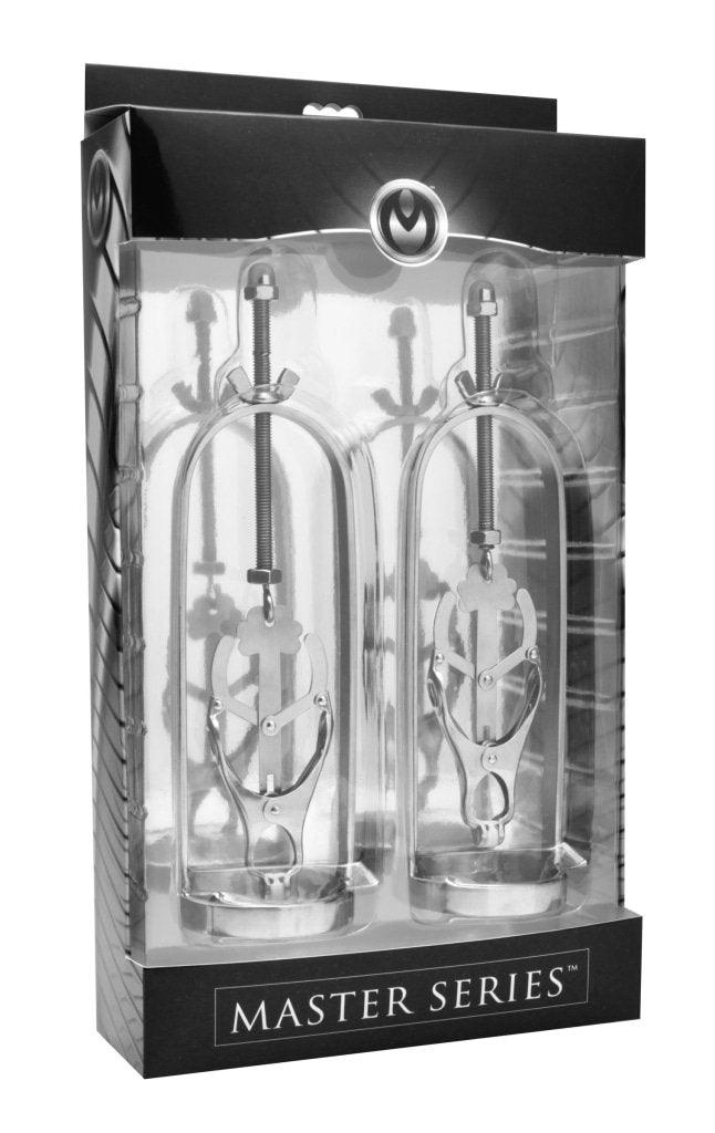 Stainless Steel Clover Clamp Nipple Stretcher - Adult Toys