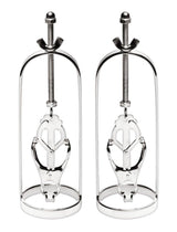 Stainless Steel Clover Clamp Nipple Stretcher - Naughty by Nature Adult Store