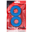 Stiffy 2 Pc Bulge Cockrings by HunkyJunk Teal Ice - Adult Toys