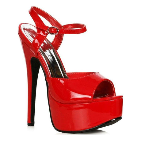 Stiletto Sandal Red 6.5in - Lingerie