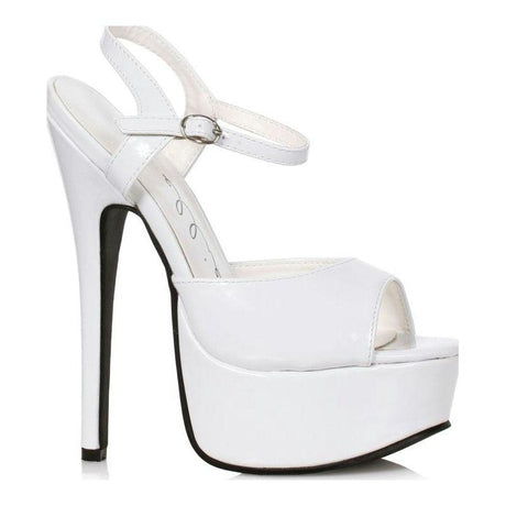 Stiletto Sandal White 6.5in - Lingerie