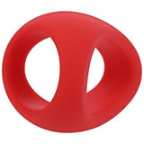 Stirrup Silicone Cock Ring Crimson - Adult Toys