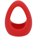 Stirrup Silicone Cock Ring Crimson - Adult Toys