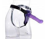 Strap U Comfort Ride Harness with 7 - Inch Purple Dildo – PVC & Nylon - Adult Toys