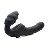 Strap U Slim Rider - Vibrating Silicone Strapless Strap - On Dildo - Adult Toys