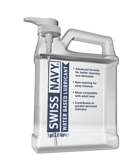 Swiss Navy Water Based Lubricant 1gal/3.8L - Naughty by Nature Adult Store