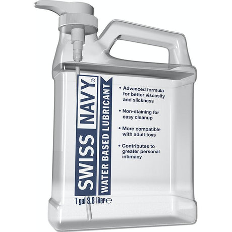 Swiss Navy Water Based Lubricant 1gal/3.8L - Naughty by Nature Adult Store