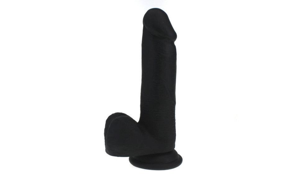 Thick Realistic Cock w Balls Black - Naughty by Nature Adult Store