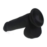 Thick Realistic Cock w Balls Black - Naughty by Nature Adult Store