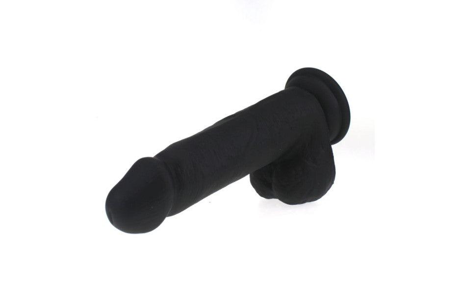Thick Realistic Cock w Balls Black - Naughty by Nature Adult Store