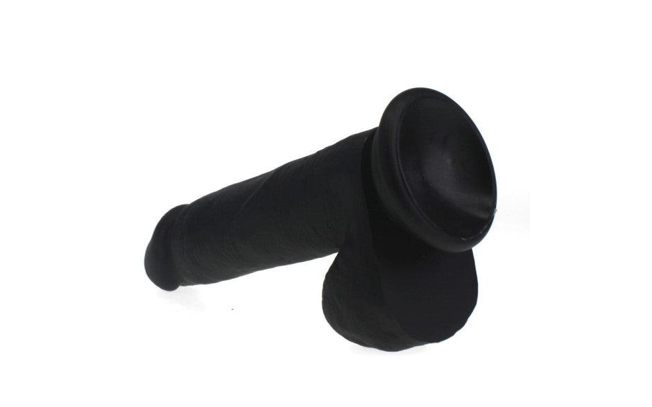 Thick Realistic Cock w Balls Black - Naughty by Nature Adult Store