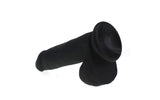 Thick Realistic Cock w Balls Black - Naughty by Nature Adult Store