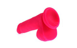 Thick Realistic Cock w Balls Pink - Adult Toys