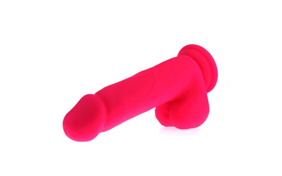 Thick Realistic Cock w Balls Pink - Adult Toys