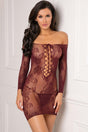 Tie Breaker Long Sleeve Dress - Naughty by Nature Adult Store