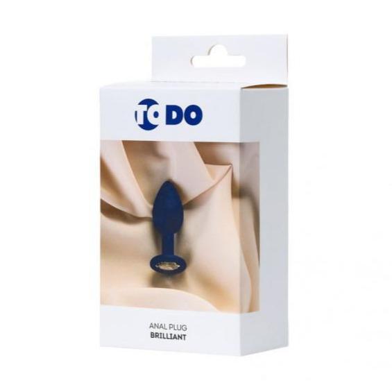 ToDo Brilliant Anal Plug – Blue Silicone Beginner Toy | 7cm x 2.8cm - Adult Toys