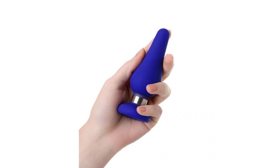 ToDo Classic Anal Plug – Blue Silicone Stimulation Toy – 10cm x 3cm - Adult Toys