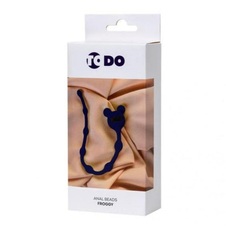 ToDo Froggy Anal Chain Navy Blue - Adult Toys