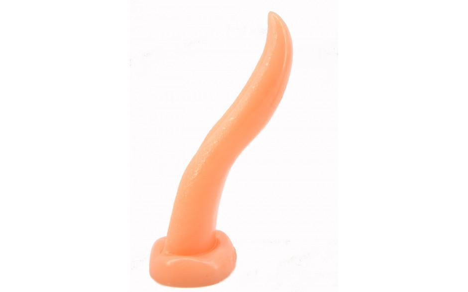 Tongue Shape Anal Plug Flesh - Adult Toys