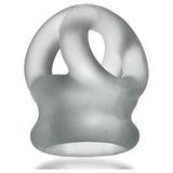 Tri Squeeze Cocksling Ballstretcher Clear Ice - Adult Toys