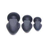 Triple Juicers Silicone Anal Plug Set Black - Adult Toys