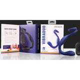 VibraDuo Vibrating Anal Probe and Perineum Stim with Cockring - Adult Toys
