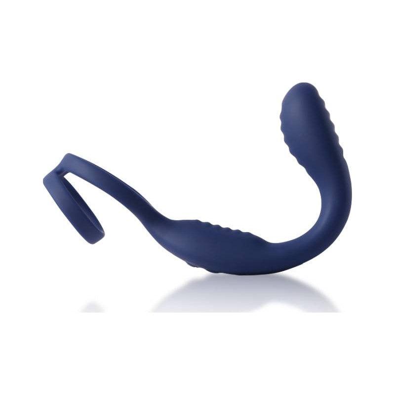 VibraDuo Vibrating Anal Probe and Perineum Stim with Cockring - Adult Toys