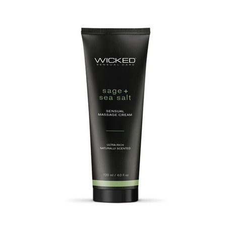Wicked SAGE + SEA SALT Sensual Massage Cream - LOTIONS & LUBES