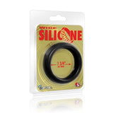 Wide Donut Black Cock Ring 44mm - Adult Toys