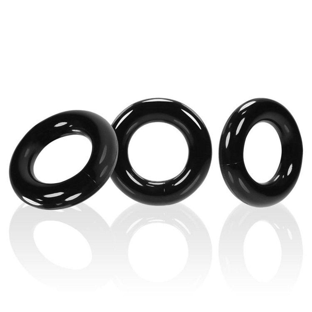 Willy Rings Black - Naughty by Nature Adult Store