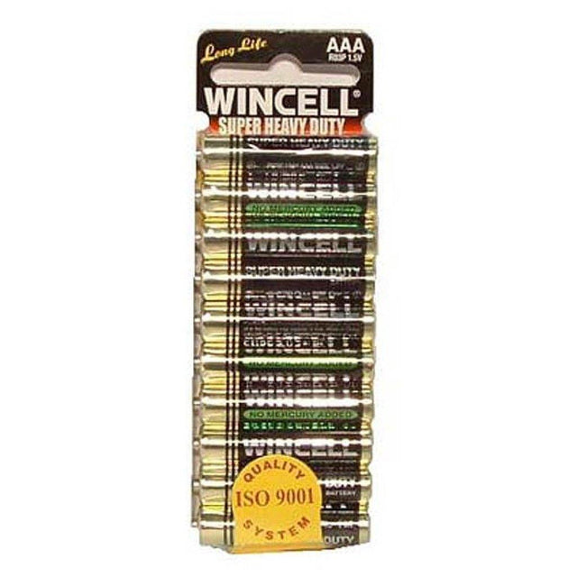 Wincell AAA Super Heavy Duty Batteries – 10 Pack Long - Lasting Power - BATTERIES
